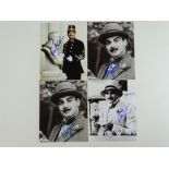 DAVID SUCHET - A group of signed black/white and colour photos of DAVID SUCHET in various roles (