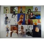 FEMALE TV ACTORS - A selection of signed colour and black/white photos from various female tv actors