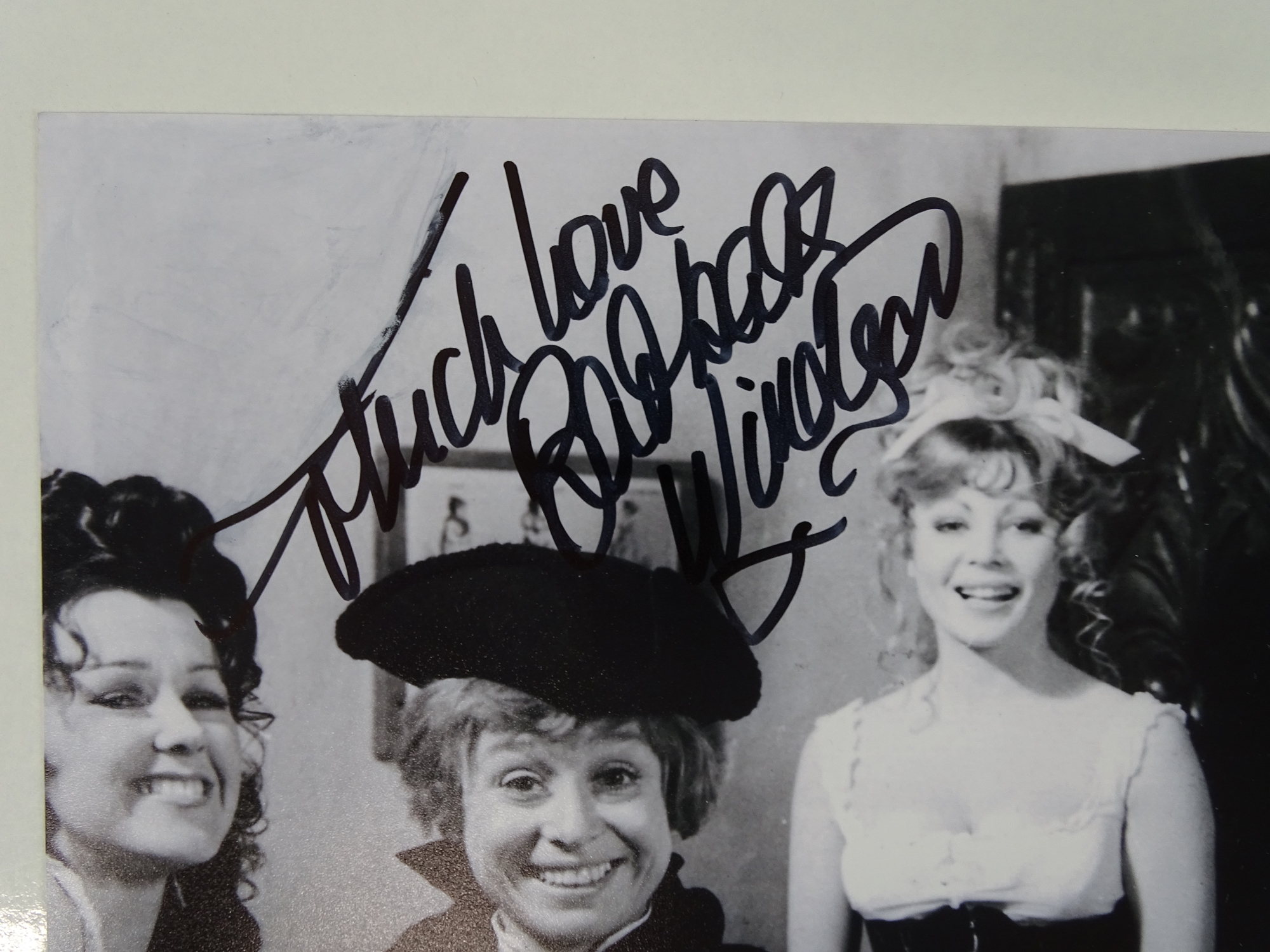 CARRY ON - A group of three signed BARBARA WINDSOR 10x8 photographs (one colour, two black/white) - Image 2 of 4