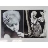 BARBARA WINDSOR - A pair of signed 10x8 black/white photographs (2) - these have been