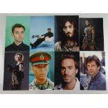 MALE ACTORS - A group of colour and black/white signed photos of various male actors (8) - this
