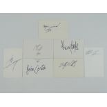 BOXING LEGENDS: A mixed group of signed cards comprising: MUHAMMED ALI, MIKE TYSON, GEORGE