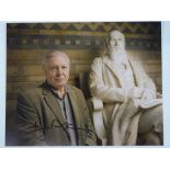 A signed 10x8 colour photograph - DAVID ATTENBOROUGH - this has been independently checked and