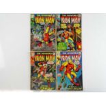 IRON MAN #36, 37, 38, 39 - (4 in Lot) - (1971 - MARVEL - UK Cover Price & UK Price Variant) - Flat/