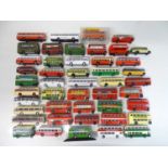 A large quantity of unboxed 1:76 scale buses by EFE, CORGI OOC and others - G/VG, unboxed (46)