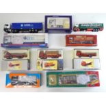 A quantity of larger scale diecast lorries by TEKNO, LION TOYS and CORGI - F/VG in F/G boxes (