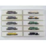 A group of MARKLIN Z Gauge European Outline bogie tank wagons - VG in G boxes (10)