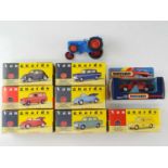 A group of boxed VANGUARDS to include Ford Anglia and VW Beetle examples together with a MATCHBOX