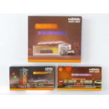 A group of MARKLIN Z Gauge German Outline building kits as lotted - VG (contents unchecked but