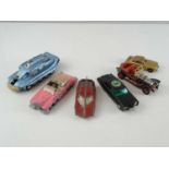 A group of playworn DINKY and CORGI TV/Film models comprising DINKY 100 FAB1, 103 Spectrum Patrol