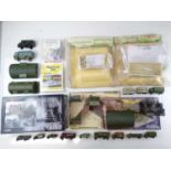 A mixed group of vehicles and accessories all war/military related - G in G boxes (where boxed) (Q)