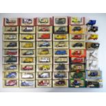 A large tray of diecast vans, buses etc mostly LLEDO DAYS GONE examples - VG in G boxes (53)