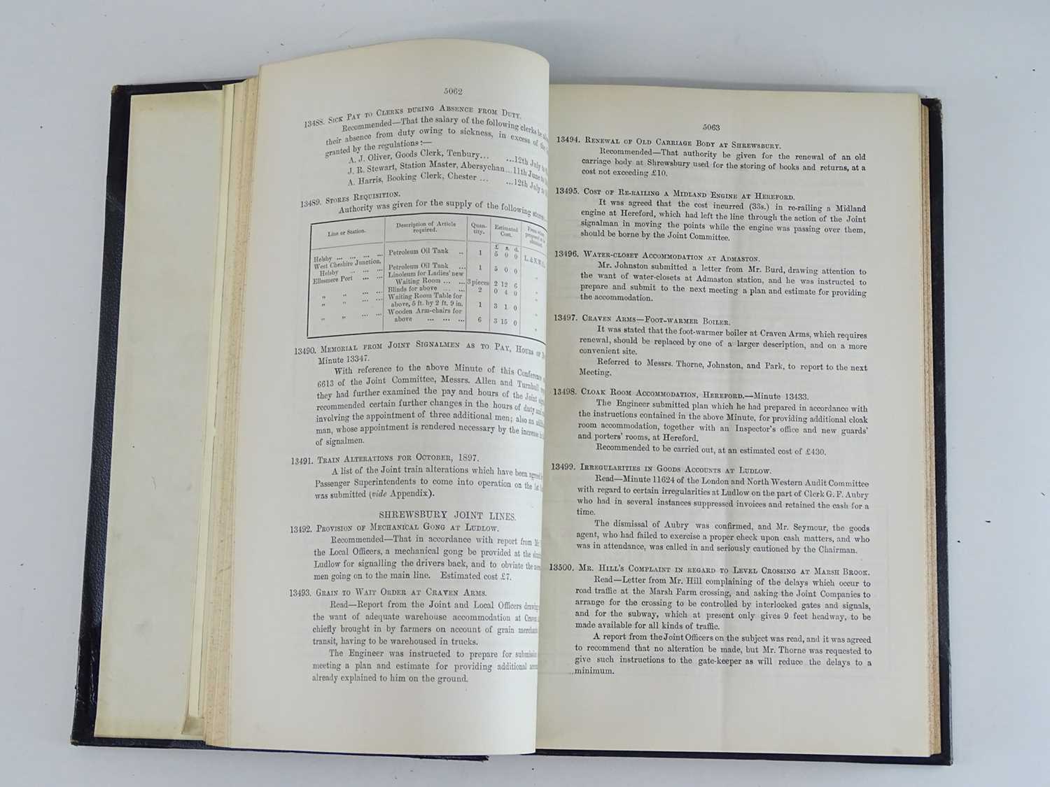 A group of bound books containing minutes and other records relating to the London and North Western - Image 9 of 13