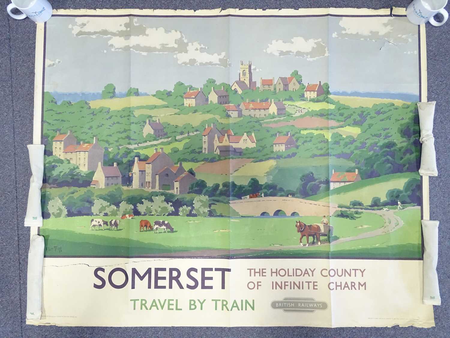 BRITISH RAILWAYS (circa 1950) - 'SOMERSET' By British Railways - Artist: Herbert Alker Tripp -