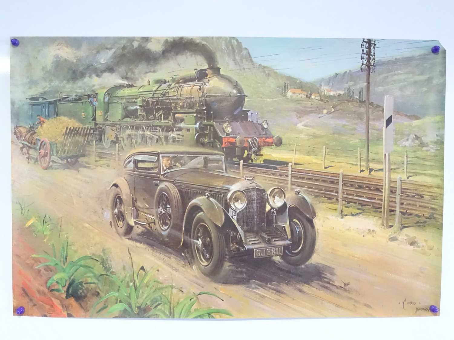 A group of modern Railway and Transport related prints together with reproduction posters - large - Bild 8 aus 13