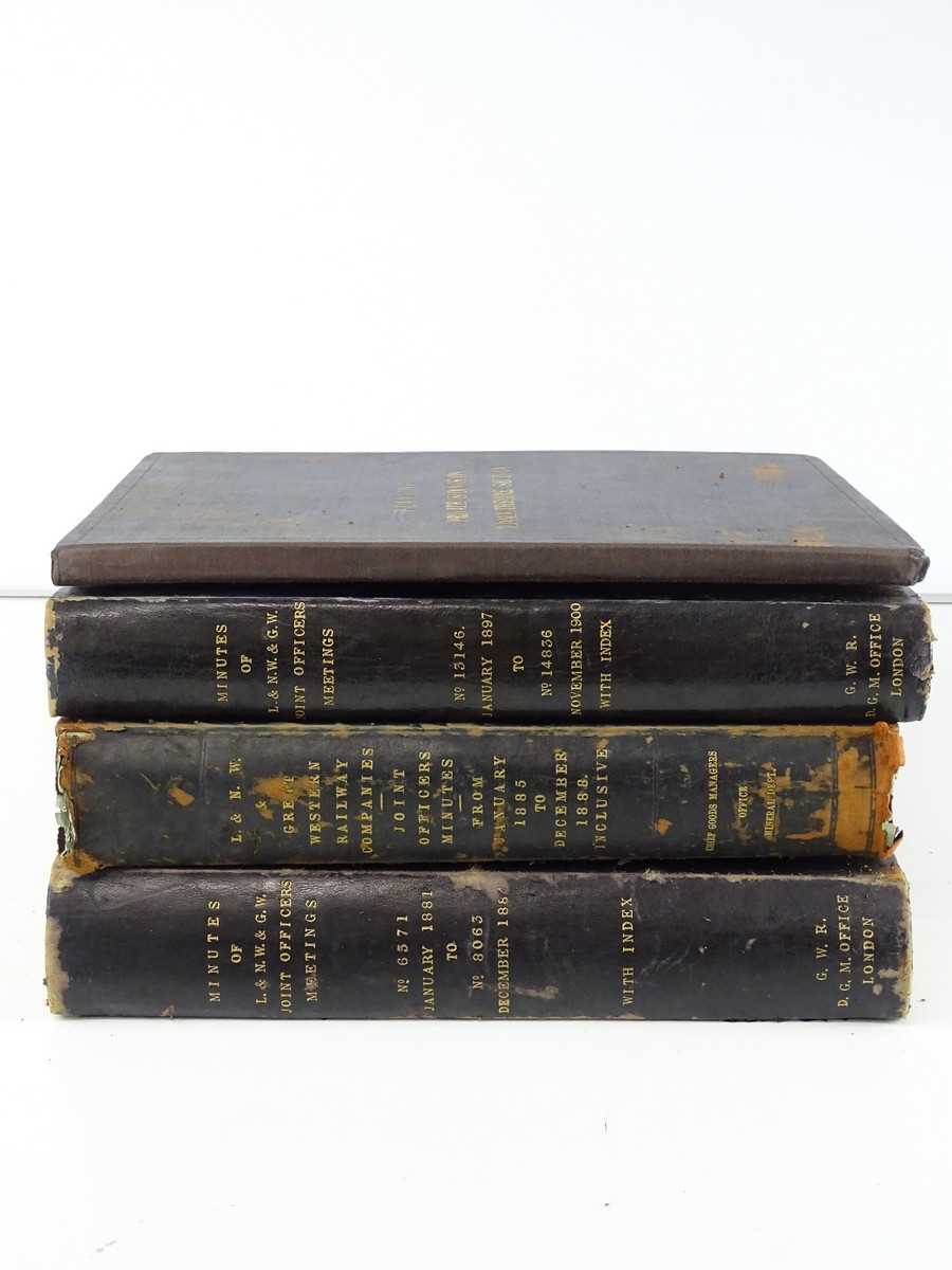 A group of bound books containing minutes and other records relating to the London and North Western - Image 2 of 13