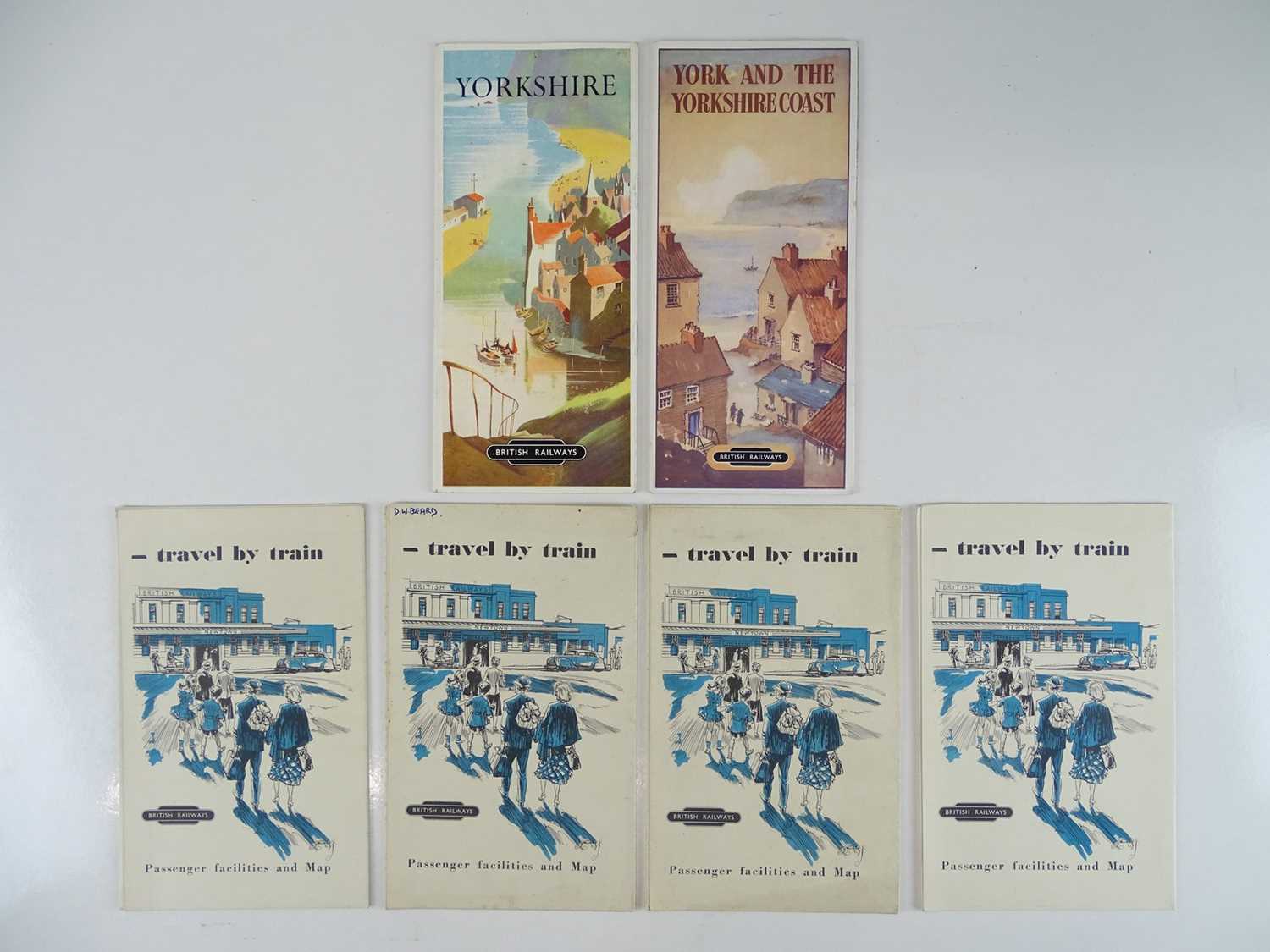 A selection of leaflets containing fold out maps comprising: Yorkshire, York and the Yorkshire Coast