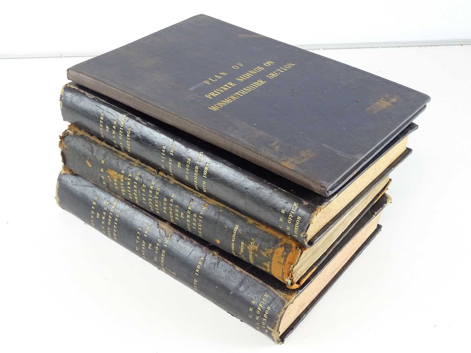 A group of bound books containing minutes and other records relating to the London and North Western