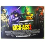 KICK-ASS 2 (2013) - A full set of 5 UK Quads comprising main design and 4 x Character Quads - 30"