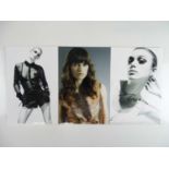 KIERA KNIGHTLEY - A group of 3 signed publicity photographs 2 x black/white, 1 x colour - this has