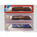A group of LIMA HO Gauge South African Outline Class 34 diesel locomotives in various liveries -