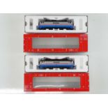 A pair of ATLAS HO Gauge American Outline electric locomotives in Amtrak livery - VG in G boxes (2)
