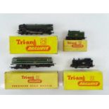 A group of TRI-ANG TT Gauge locomotives comprising an 0-6-0 tank, a Class 31 diesel and a