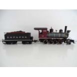 An ARISTOCRAFT American outline G Scale 80202 C16 class 2-8-0 steam locomotive in DSP&PRR livery -