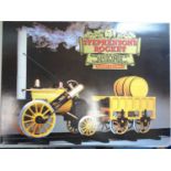 A Hornby 3.5 inch scale G100 live steam Stephenson's Rocket train set complete with track and loco -
