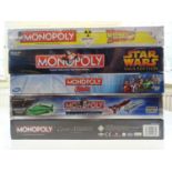 A group of Monopoly sets, all sealed as new, to include Film and TV editions - VG/E in VG boxes (5)