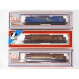 A group of LIMA HO Gauge South African Outline Class 34 diesel locomotives in various liveries -