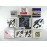 A mixed group of diecast airplanes in various scales, from various manufacturers - VG in G boxes (