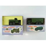 A pair of DINKY military vehicles comprising a 622 Army Truck and a 661 Recovery Tractor (