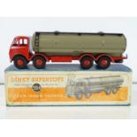 A DINKY Supertoys 504 Foden 14 Ton Tanker - First style cab - red with silver flash and fawn