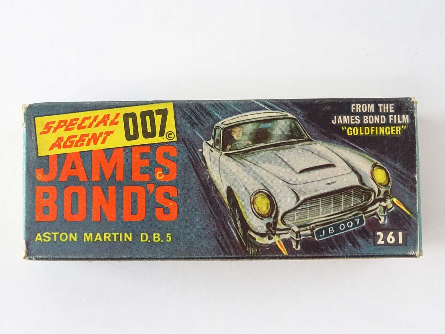 A CORGI Toys 261 James Bond's Aston Martin in gold with working bullet shield, guns and ejector seat - Image 3 of 4