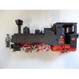 An LGB G Scale 2071D 0-6-2 steam tank locomotive in Zillertalbahn black livery numbered 2 - VG in