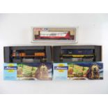 A group of American Outline HO Gauge diesel locos by ATHEARN and LIONEL in Southshore and SOO