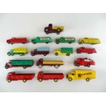 A group of unboxed DINKY lorry and van models, some repainted and some Code 3 - G/VG (15)