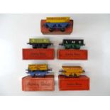 A group of HORNBY SERIES O Gauge pre-war open and tipping wagons as lotted - G in F/G boxes (5)