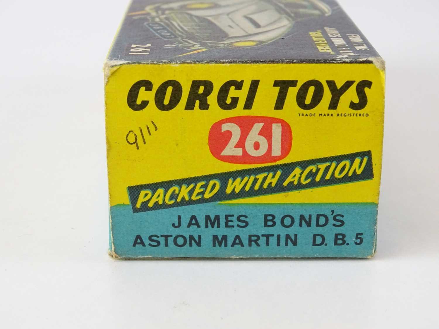 A CORGI Toys 261 James Bond's Aston Martin in gold with working bullet shield, guns and ejector seat - Image 4 of 4