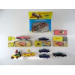 A quantity of TV and film related CORGI and DINKY toys to include 2 x FAB 1, 3 x Thrushbuster (one