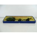 A DINKY 697 25-Pounder Gun set in original yellow picture box - G in G box