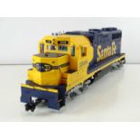 A USA TRAINS American outline G Scale R22207 class GP38-2 diesel locomotive in Santa Fe livery -