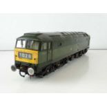 A kitbuilt O Gauge finescale class 47 diesel locomotive in two tone BR green livery, some minor