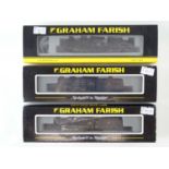 A group of GRAHAM FARISH BY BACHMANN N gauge steam locomotives comprising 372-151, 372-227 and 372-