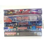 A group of Monopoly sets, all sealed as new, to include Empire and UK editions - VG/E in VG boxes (