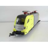 A PIKO G Scale German outline 37411 Siemens Dispolok electric locomotive in yellow/silver livery -