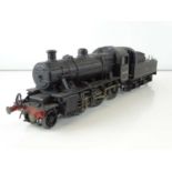 A kitbuilt O Gauge finescale Ivatt class 2 "Mickey Mouse" steam locomotive in BR black livery - G (