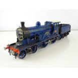 A kitbuilt O Gauge finescale class S46 steam locomotive in Great Eastern Railways blue livery "Claud