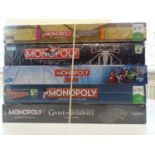 A group of Monopoly sets, all sealed as new, to include Film and TV editions - VG/E in VG boxes (5)